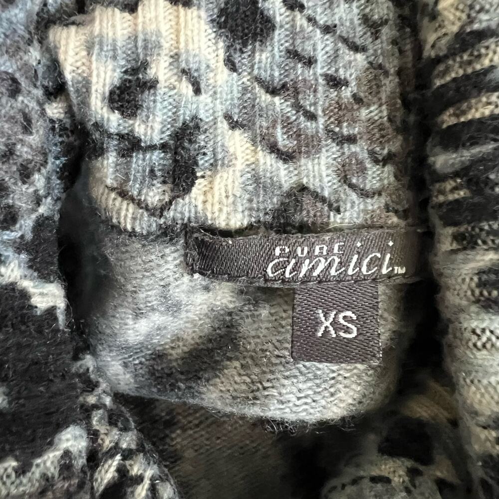 Pure Amici cashmere turtleneck snake print women’s sweater dress - Picture 4 of 5